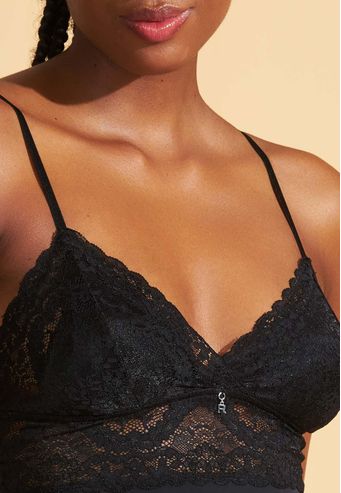 Babydoll Recco de Microfibra Com Renda
