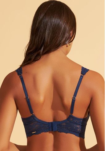 Sutiã Com Bojo e Sem Aro de Renda Recco