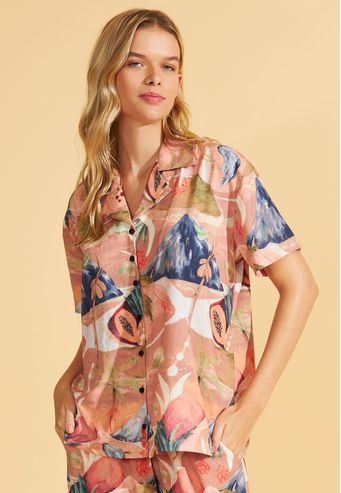 Camisa Aberta de Silk Skin Recco