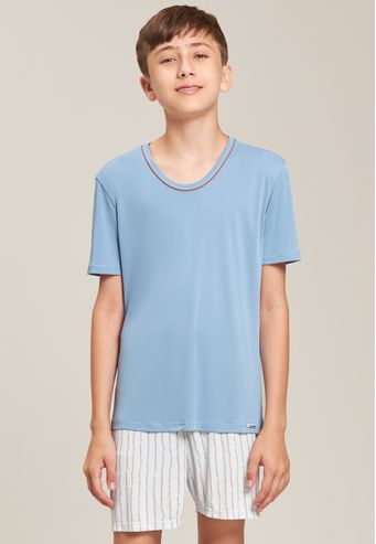 Pijama Baunilha Infantil de Microfibra