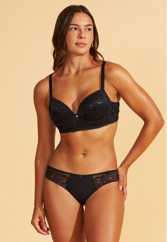 Calcinha Recco Fio Duplo de Bio Senci e Renda