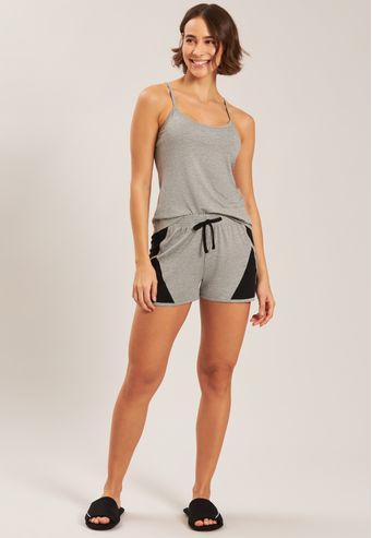 Shortdoll De Viscose Stretch Baunilha