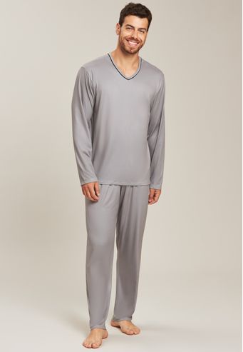 Pijama Baunilha de Malha 100% Algodão