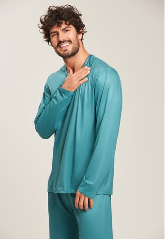 Pijama Baunilha de Malha 100% Algodão