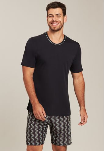 Pijama Baunilha de Microfibra e Supermicro