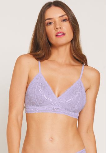 Top de Renda com Bojo Removível Recco