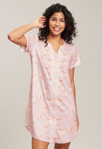 Camisão Baunilha Aberto de Algodão Digital