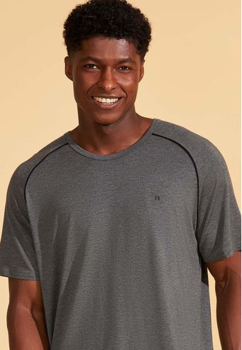 Pijama Blusa Manga Curta Com Calça de Viscose Recco