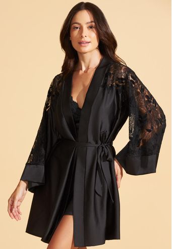 Robe Recco de Charmeuse Prime e Tule Aurora