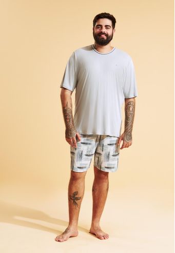 Pijama Recco Plus Size de Microfibra