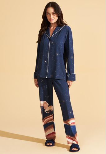 Pijama Recco Aberto de Silk Skin