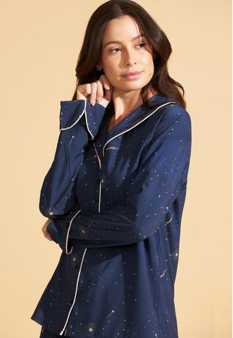 Pijama Recco Aberto de Silk Skin