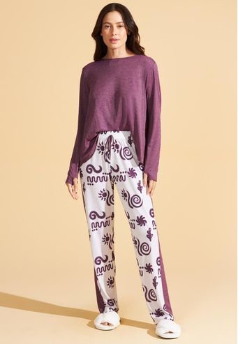 Pijama Recco Longo de Microdry e Supermicro