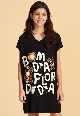 Camisão Recco Infantil de Viscose Stretch