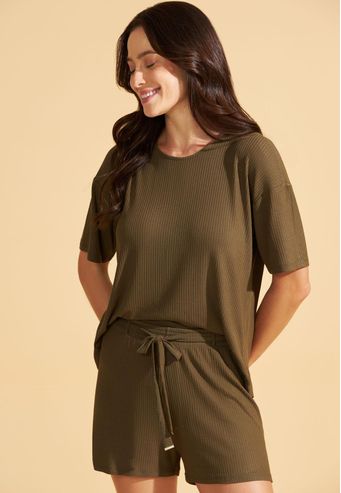 Pijama Recco de Viscolight Canelado