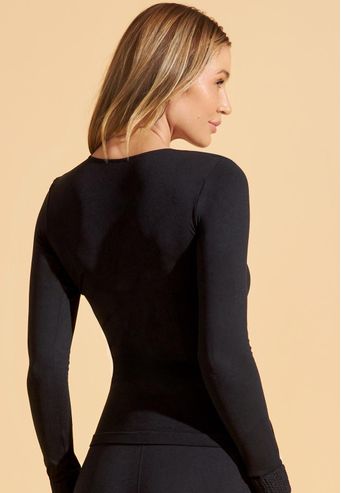 Blusa Recco Manga Longa Sem Costura