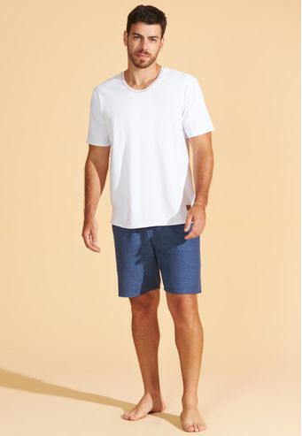 Pijama Recco de Algodão Com Elastano e Moletinho