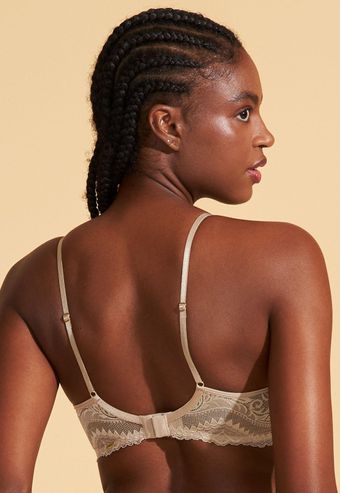 Sutiã Recco Com Bojo e Com Aro de Renda