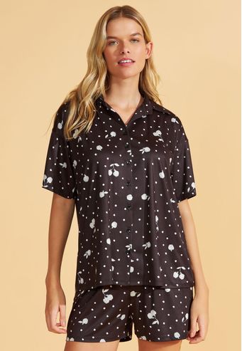 Pijama Aberto de Viscose Stretch Recco