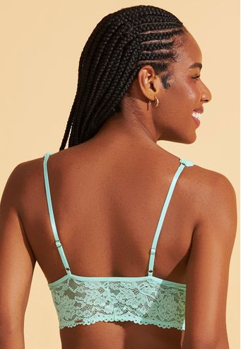 Sutiã Top Sem Bojo e Sem Aro de Renda Recco