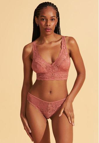 Sutiã Top Sem Bojo Sem Aro de Renda Recco