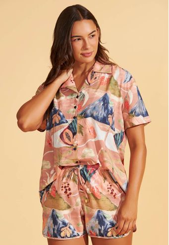 Camisa Aberta de Silk Skin Recco