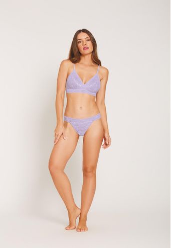 Calcinha Tanga de Renda Recco