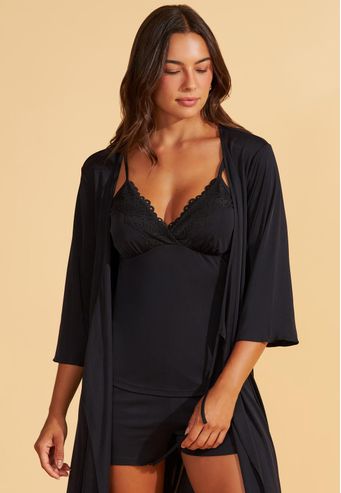 Shortdoll de Microfibra Com Renda Recco