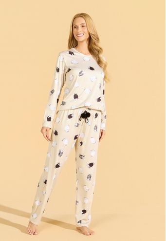 PIjama Longo de Comfort Flanelado
