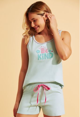 Pijama Recco Regata 100% Algodão