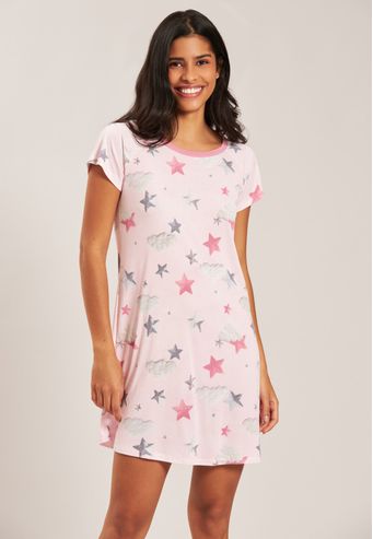 Camisão De Microfibra Baunilha