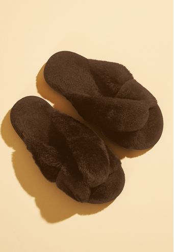 Pantufa Recco Aberta de Pelo