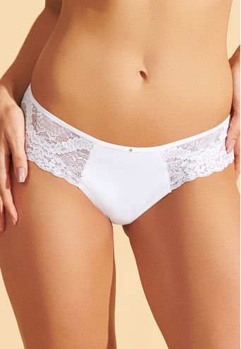 Calcinha Tanga de Bio Senci e Renda Recco