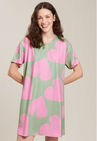 Camisão Baunilha de Malha 100% Algodão Digital