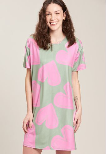 Camisão Baunilha de Malha 100% Algodão Digital