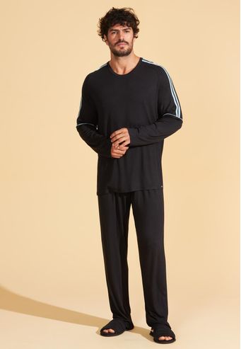 Pijama Recco Longo de Viscose Stretch