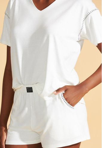 Pijama Recco de Viscose Jacquard