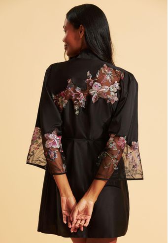 Robe Recco de Charmeuse Prime com Tule Prisma