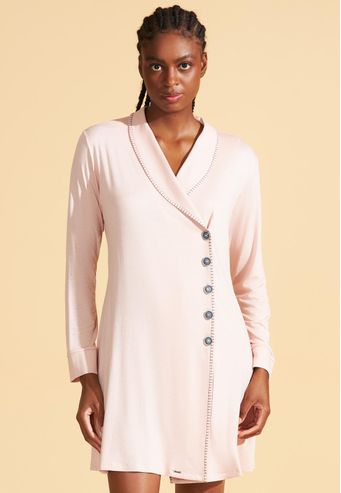 Slip Dress Recco Aberto de Viscose Stretch