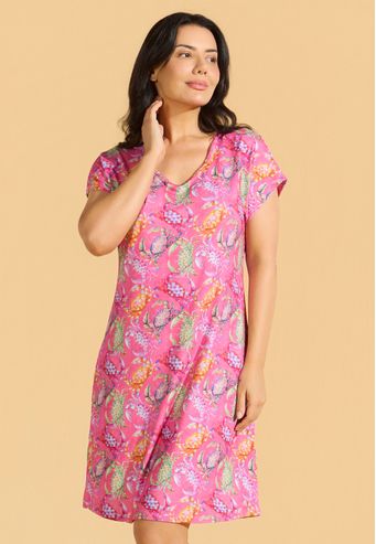 Camisão Estampado de Viscodry