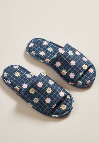 Pantufa Aberta De Viscose Digital Baunilha