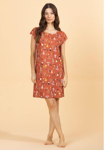 Camisão Estampado de Viscodry