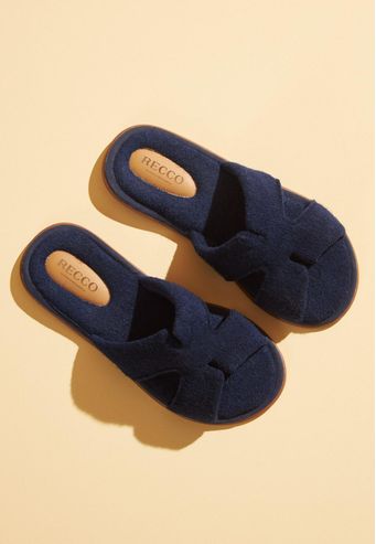 Pantufa Recco Aberta de Pelo