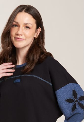 Camisão Baunilha Longo de Algodão Com Elastano e Moletinho