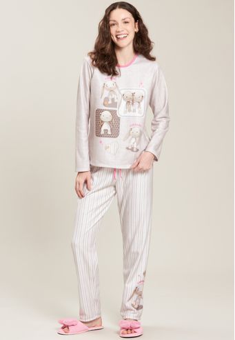 Pijama Baunilha Longo de Soft
