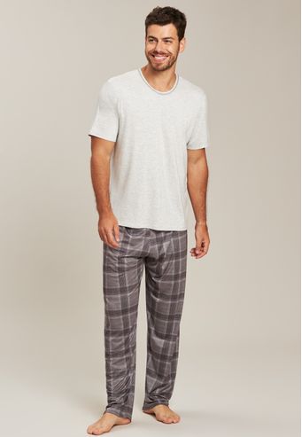 Pijama Baunilha de Viscose e Calça New Skin