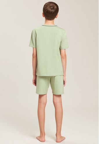 Pijama Baunilha Infantil de 100% Algodão