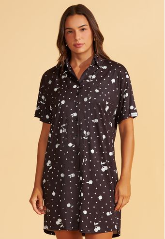 Camisão Aberto de Viscose Stretch Recco