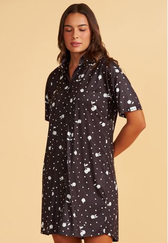 Camisão Aberto de Viscose Stretch Recco