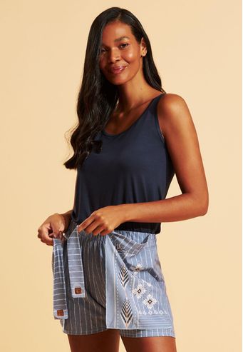 Pijama Recco de Viscose Stretch e Silk Skin